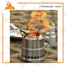 Réchaud pliable Camping plein air à bois cuisinière brûleur